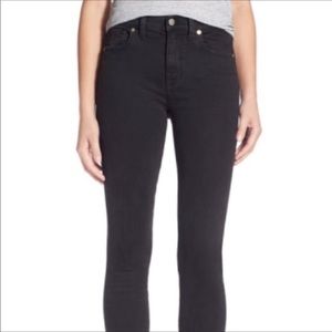 Madewell Skinny Jeans Black 10” High Rise, Size 30